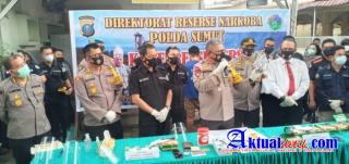 Kapolda Sumut Irjen.Pol Drs Martuani Sormin Pimpin Konfrensi Pers Terkait Narkoba Seberat 8,3 Kg